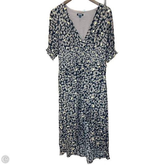 Dress Casual Maxi By Express In Black & Brown, Size: L