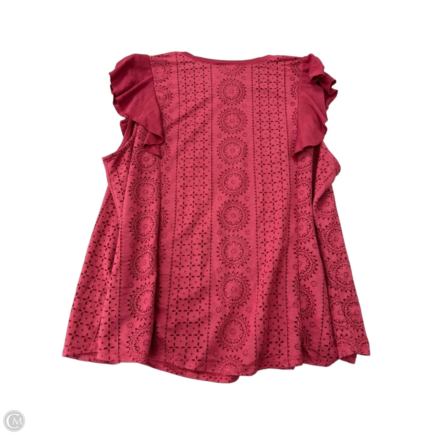 Top Short Sleeve By Tru Self In Pink, Size: 2x