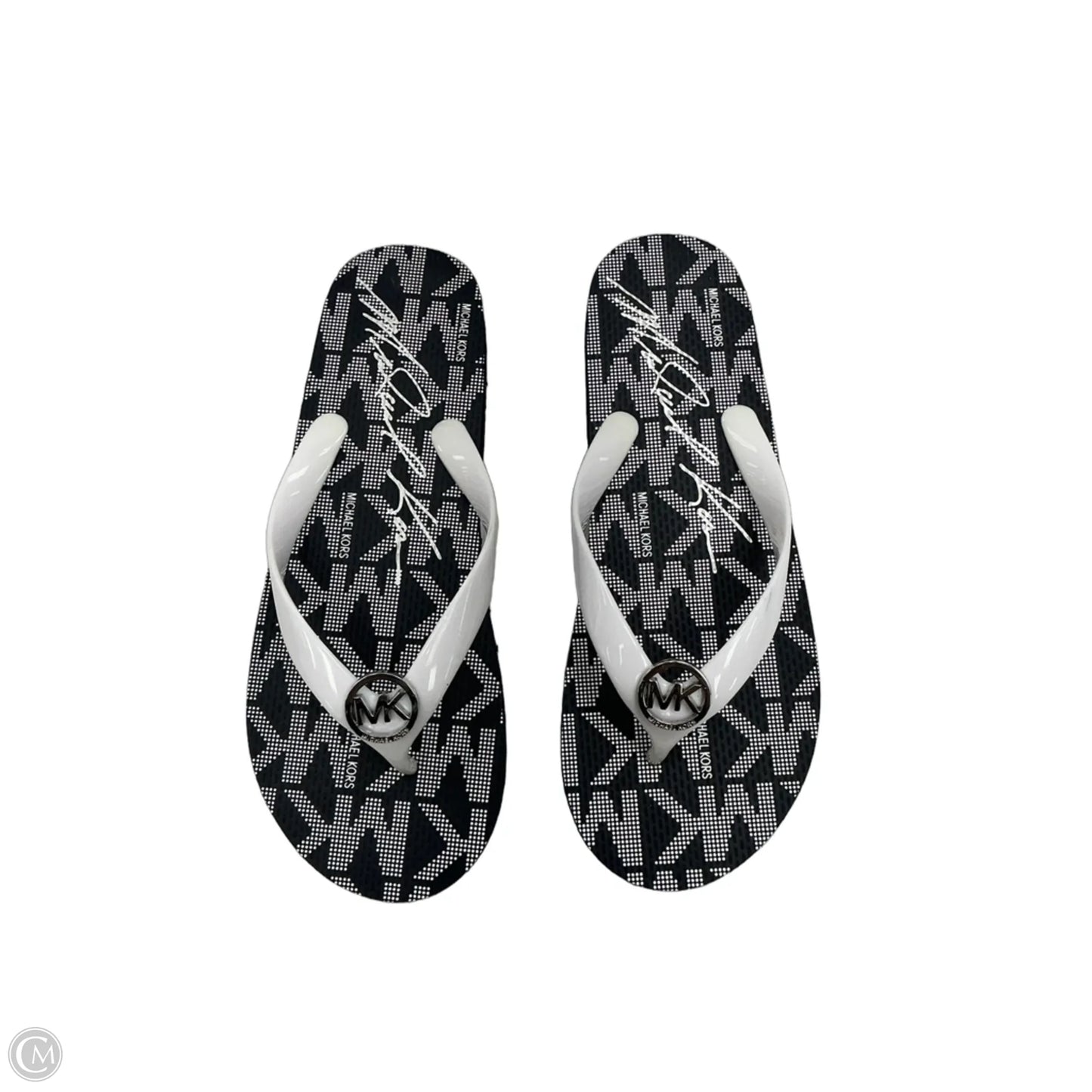 Sandals Designer By Michael Kors In Blue & White, Size: 8