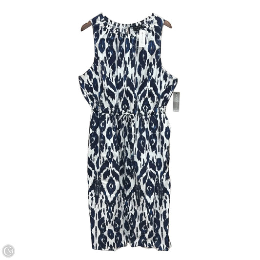 Dress Casual Maxi By Lane Bryant In Blue & White, Size: 2x