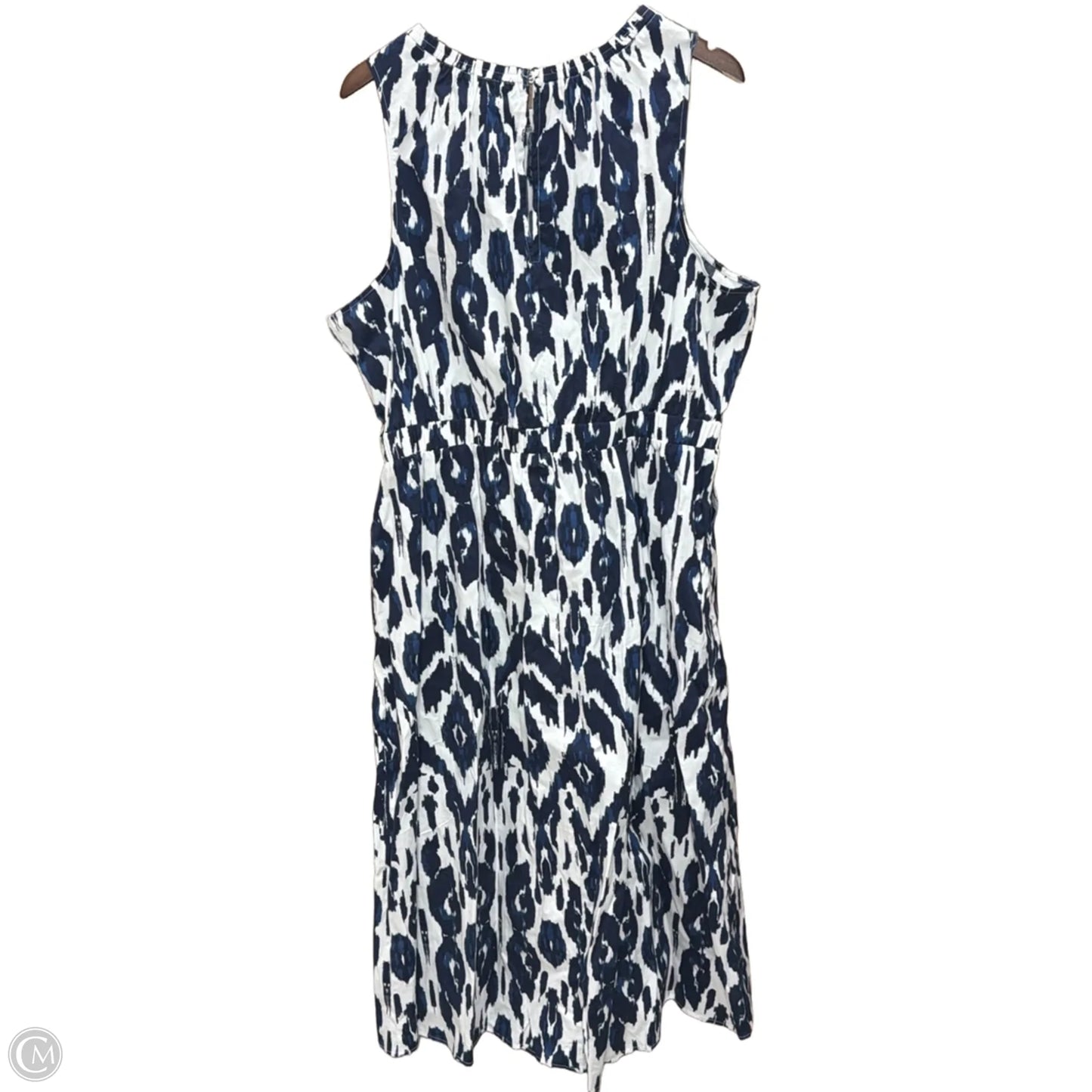 Dress Casual Maxi By Lane Bryant In Blue & White, Size: 2x
