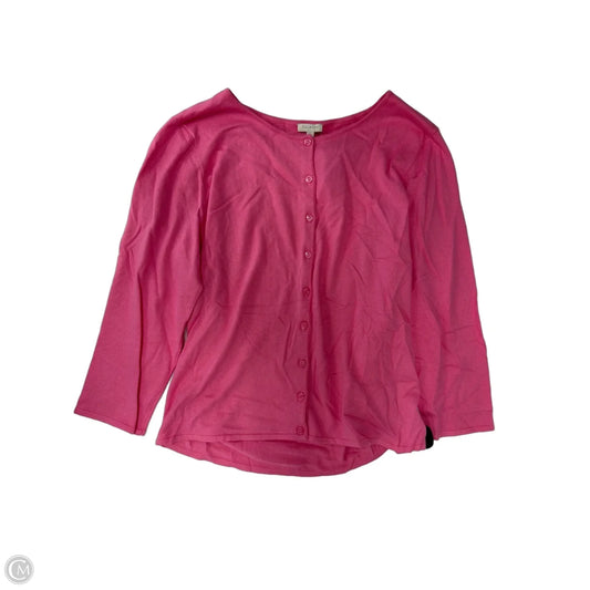 Cardigan By Talbots In Pink, Size: Xl