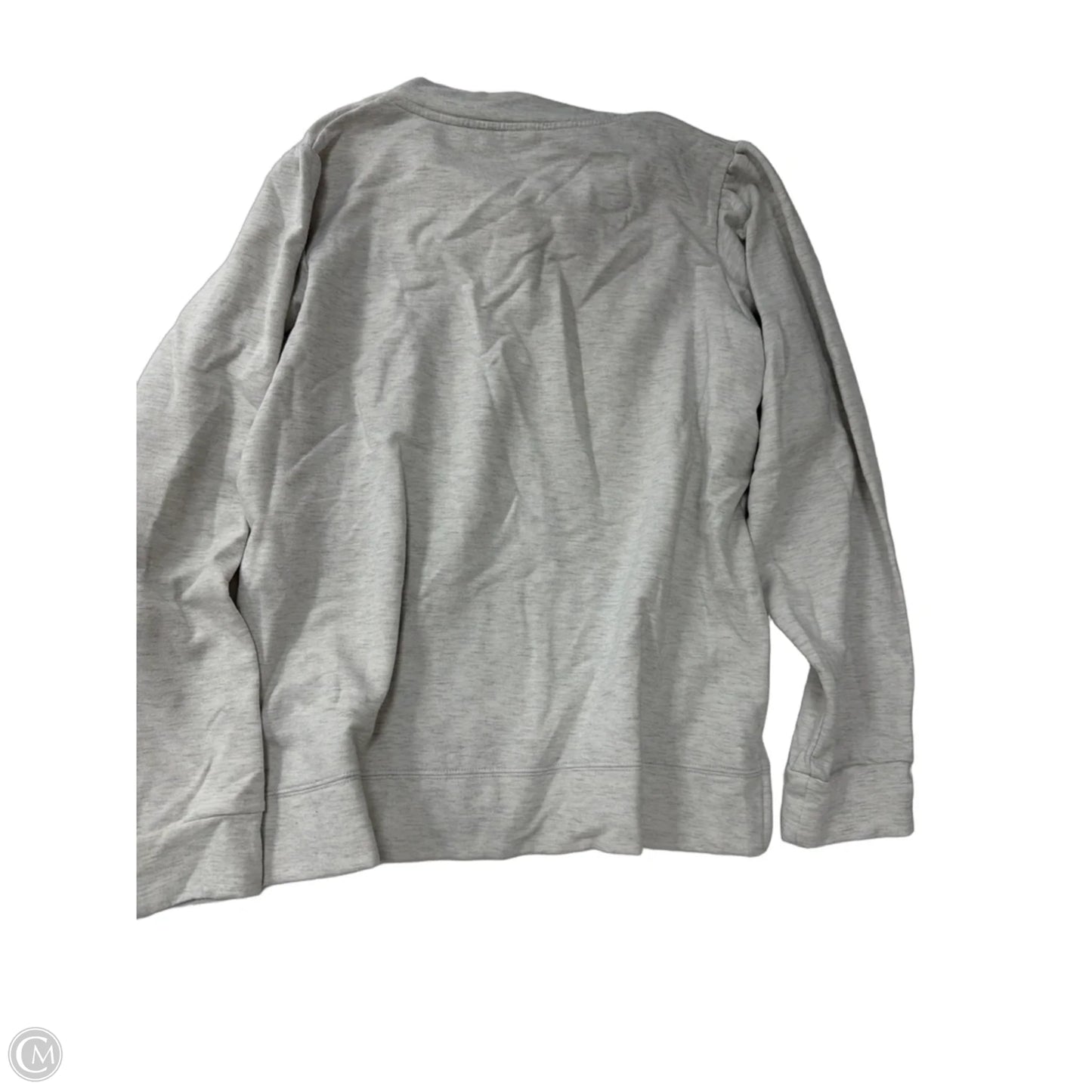 Athletic Sweatshirt Collar By Clothes Mentor In Grey, Size: L