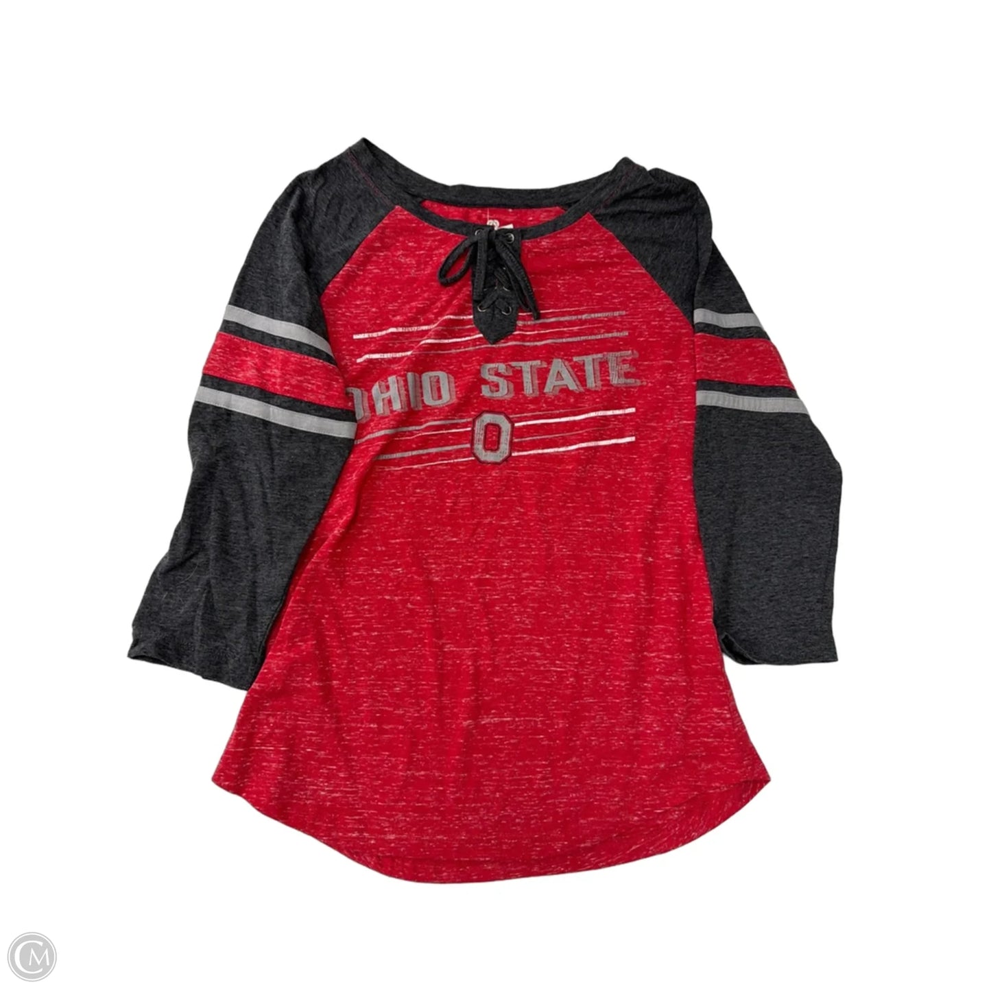 Athletic Top Long Sleeve Crewneck By Colosseum In Grey & Red, Size: M