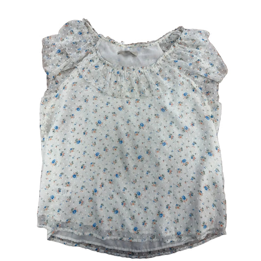 Top Short Sleeve By Loft In Floral Print, Size: Xl