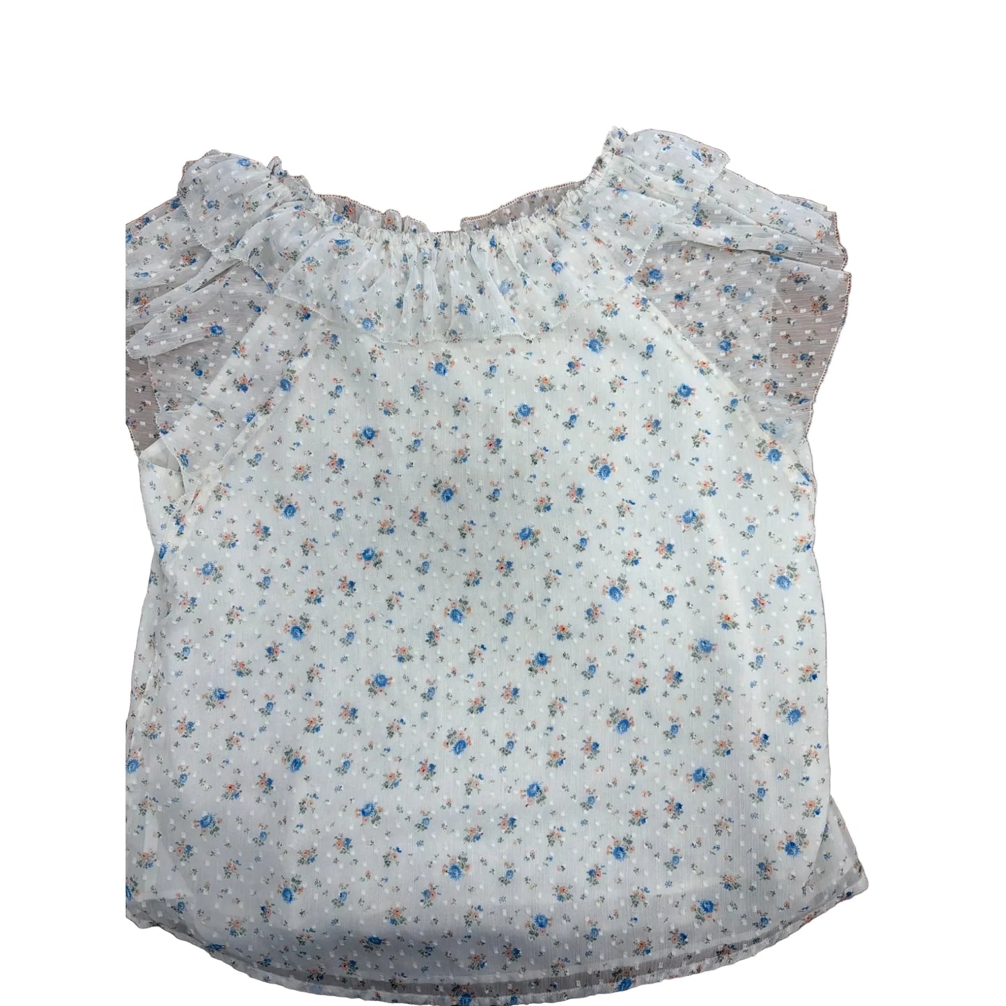 Top Short Sleeve By Loft In Floral Print, Size: Xl