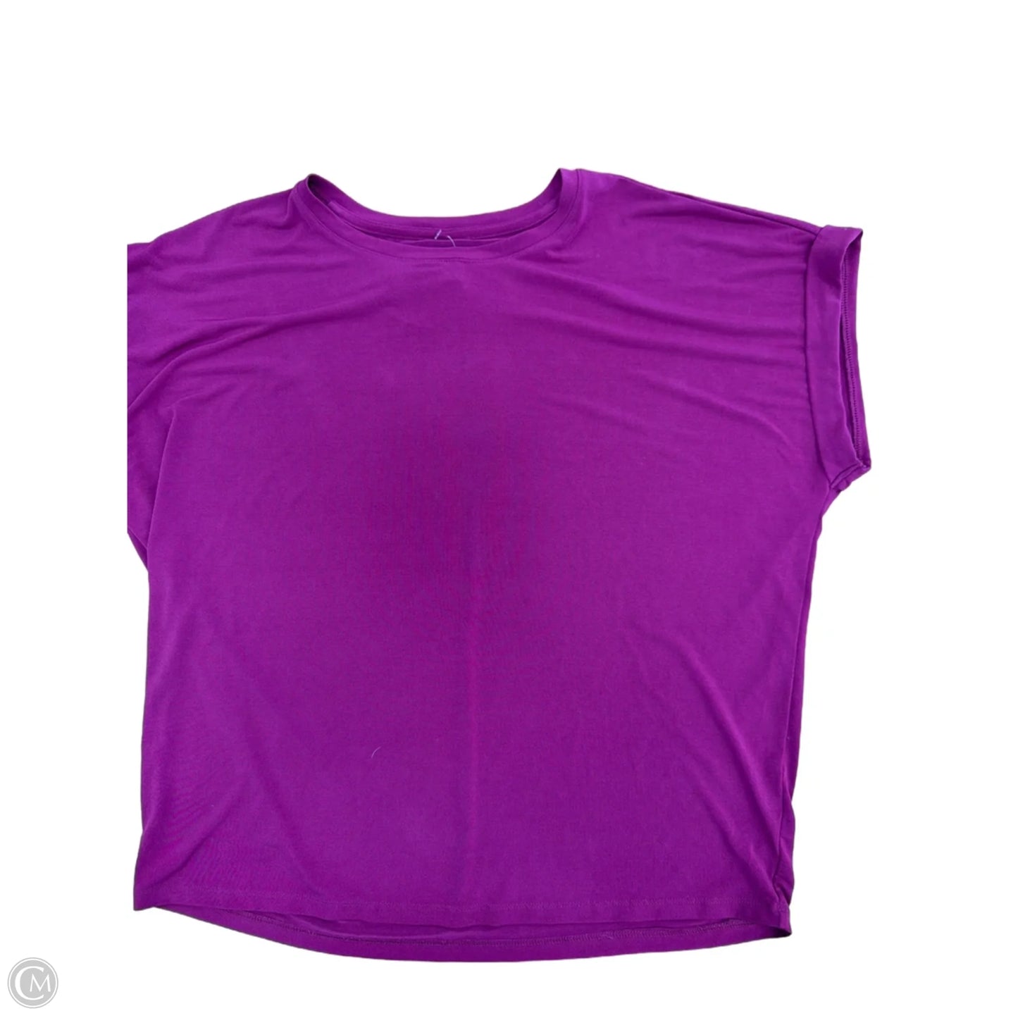 Top Short Sleeve By Nine West In Purple, Size: L