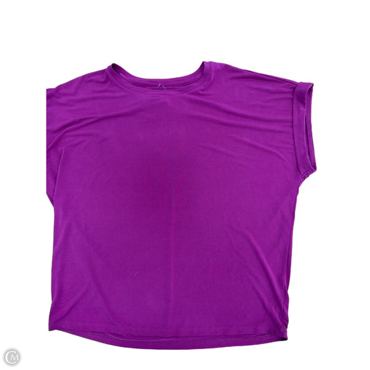 Top Short Sleeve By Nine West In Purple, Size: L