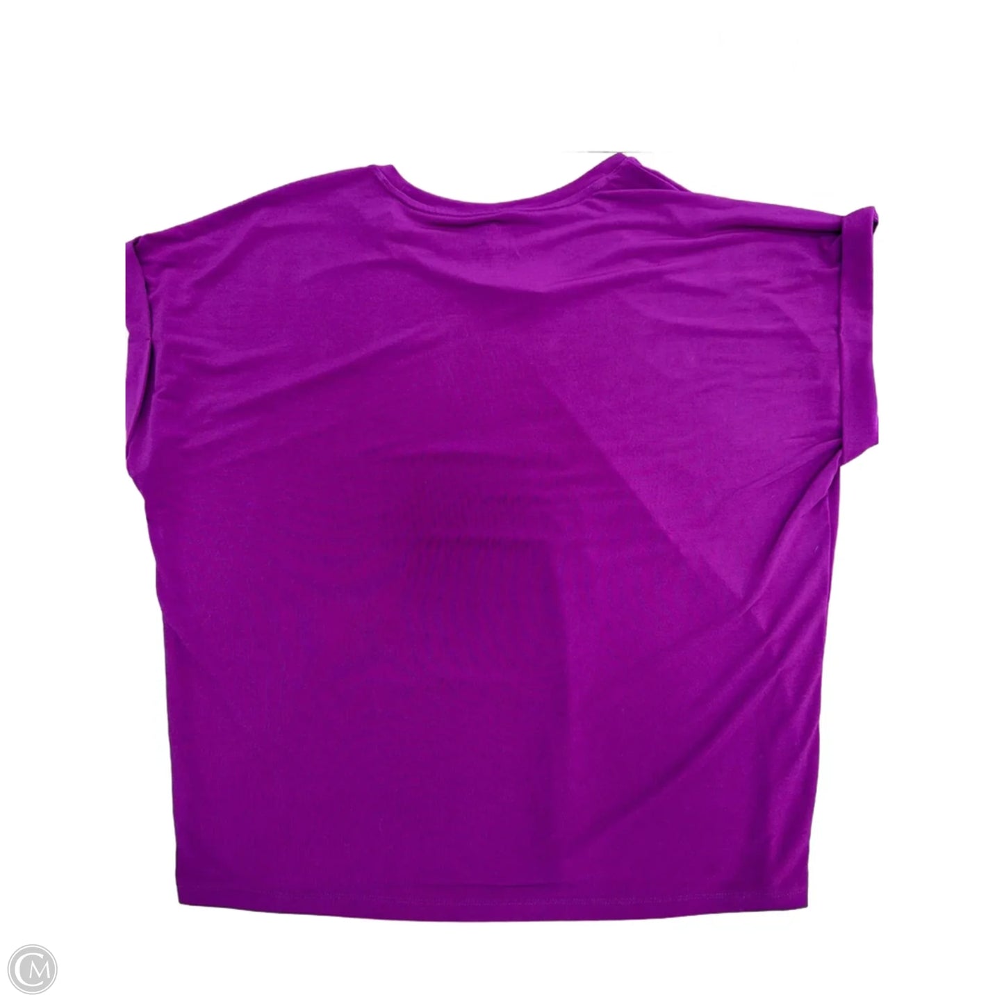 Top Short Sleeve By Nine West In Purple, Size: L