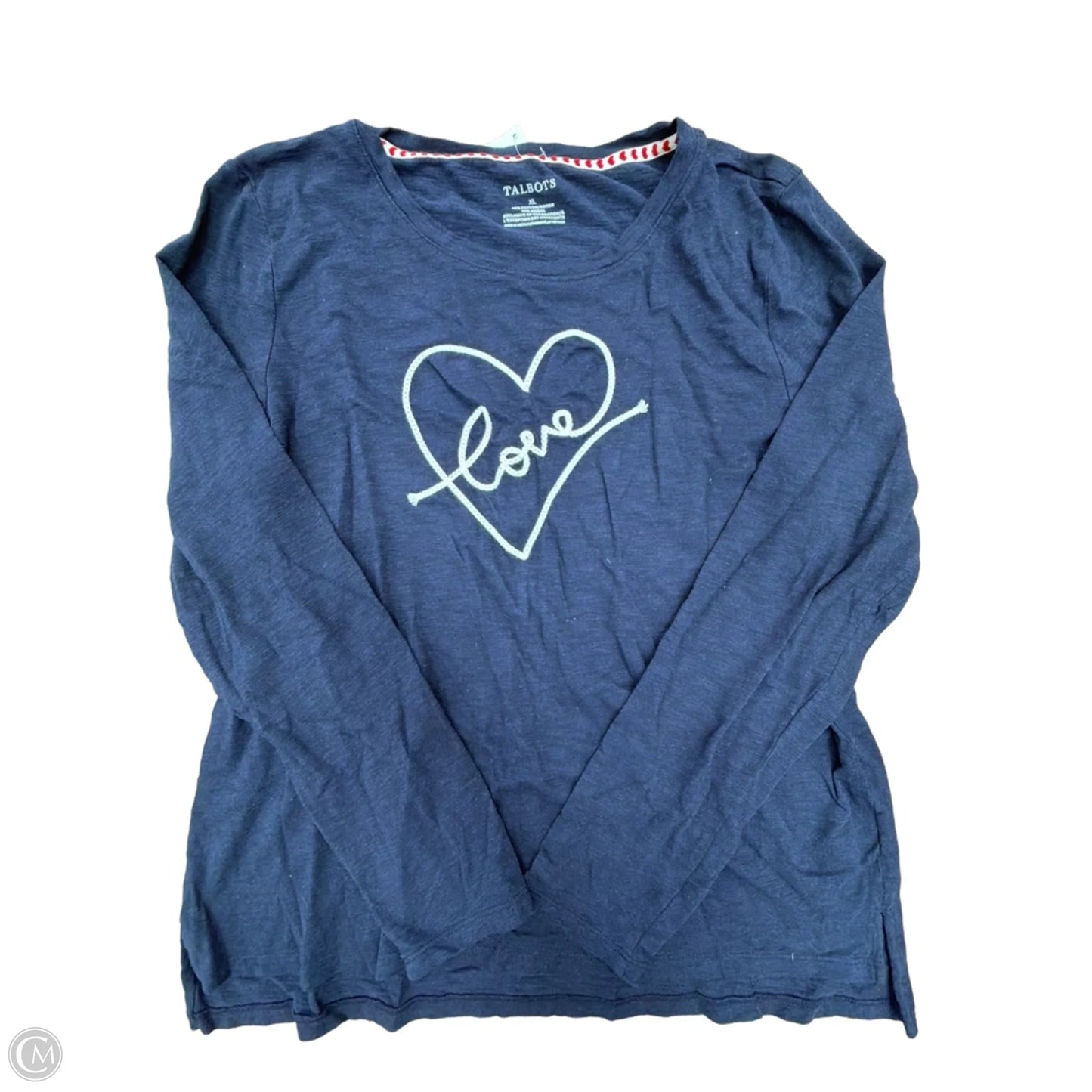 Top Long Sleeve By Talbots In Blue, Size: Xl