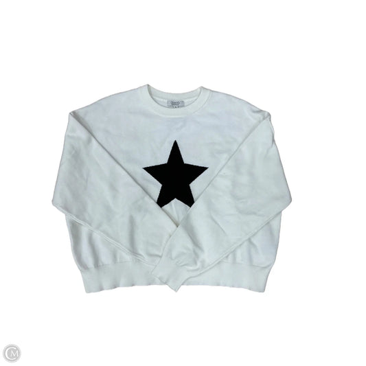 Sweater By Clothes Mentor In White, Size: L