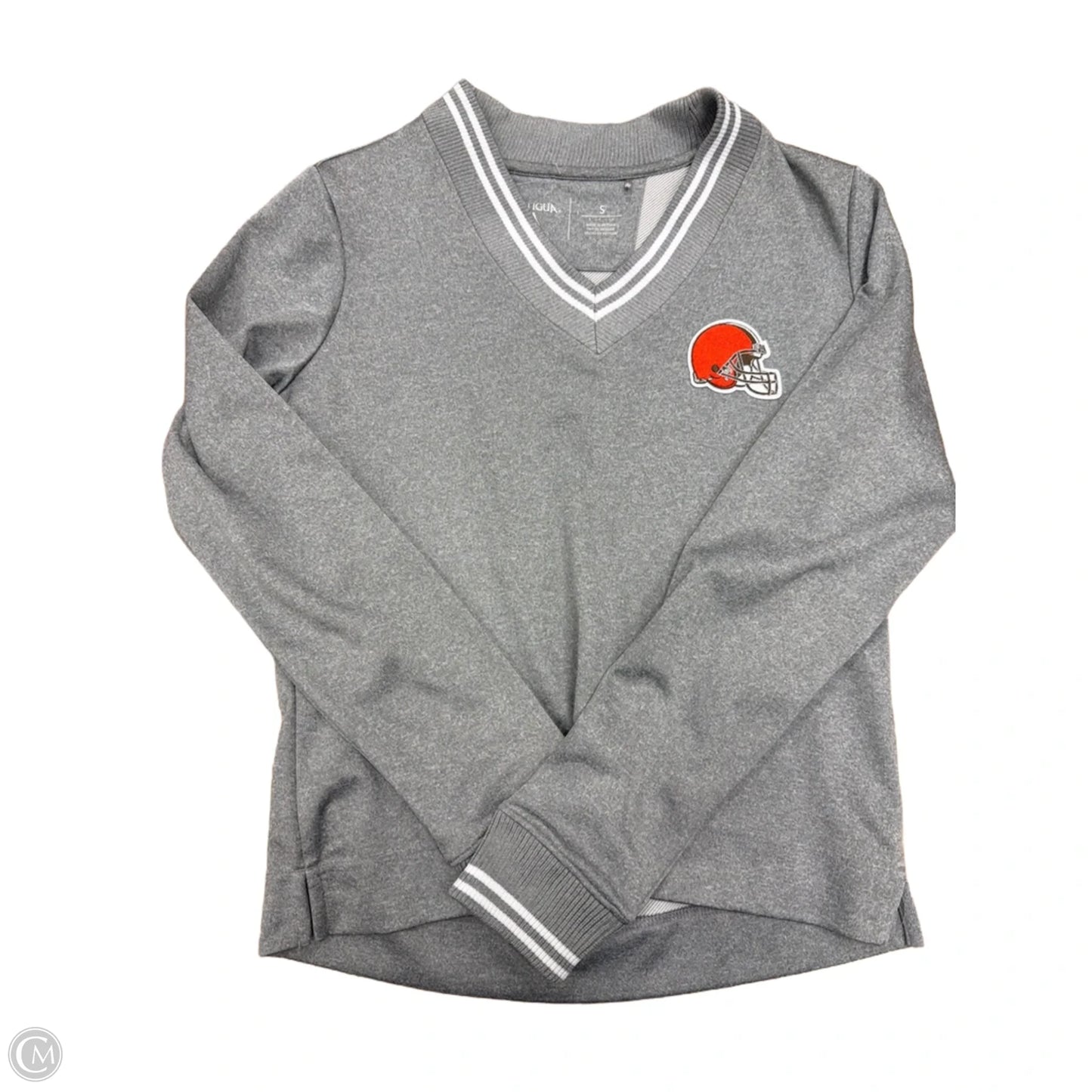 Athletic Top Long Sleeve Crewneck By Clothes Mentor In Grey, Size: S