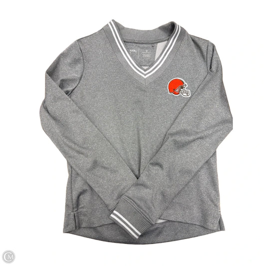 Athletic Top Long Sleeve Crewneck By Clothes Mentor In Grey, Size: S