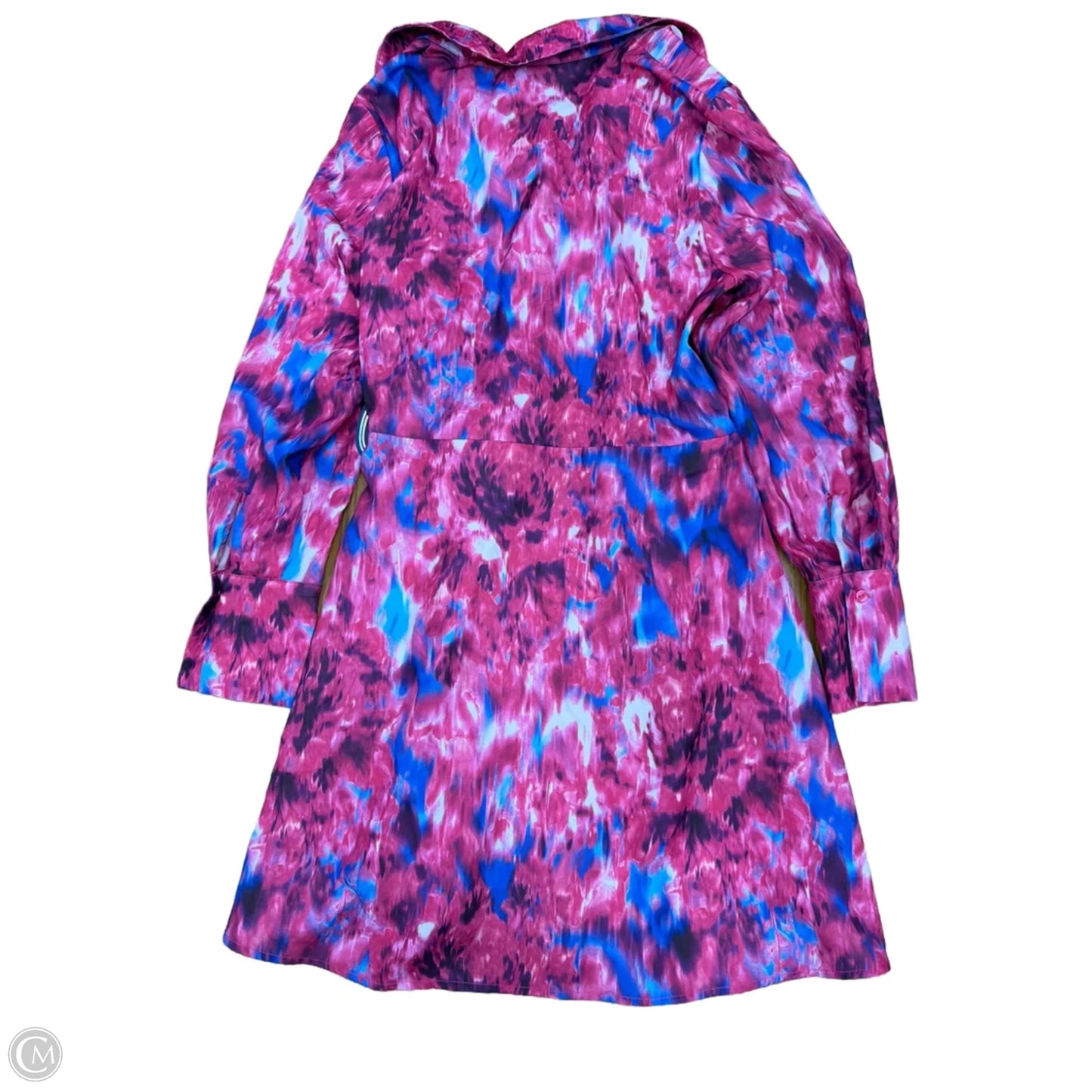 Dress Casual Midi By Scoop In Blue & Pink, Size: S