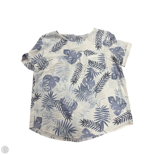 Top Short Sleeve By Lc Lauren Conrad In Floral Print, Size: S