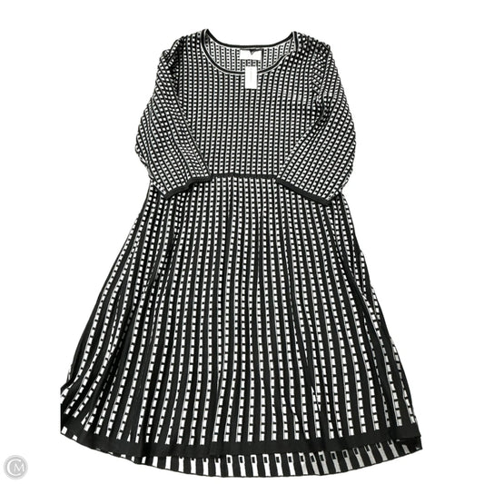 Dress Sweater By Lane Bryant In Black & Grey, Size: 1x