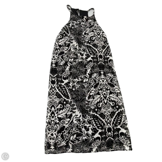 Dress Casual Midi By Clothes Mentor In Black & White, Size: L
