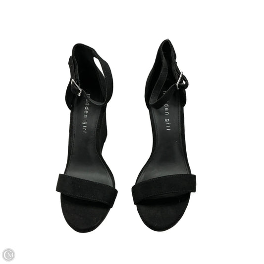 Sandals Heels Wedge By Madden Girl In Black, Size: 7