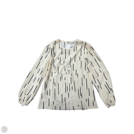 Top Long Sleeve By Clothes Mentor In Cream, Size: S