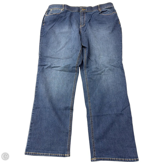 Jeans Straight By Cj Banks In Blue Denim, Size: 22