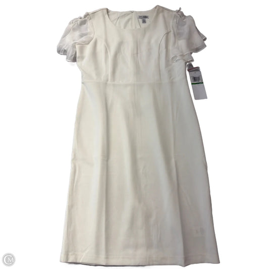 Dress Work By Nina Leonard In White, Size: L