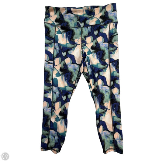 Athletic Leggings By Gaiam In Multi-colored, Size: 2x