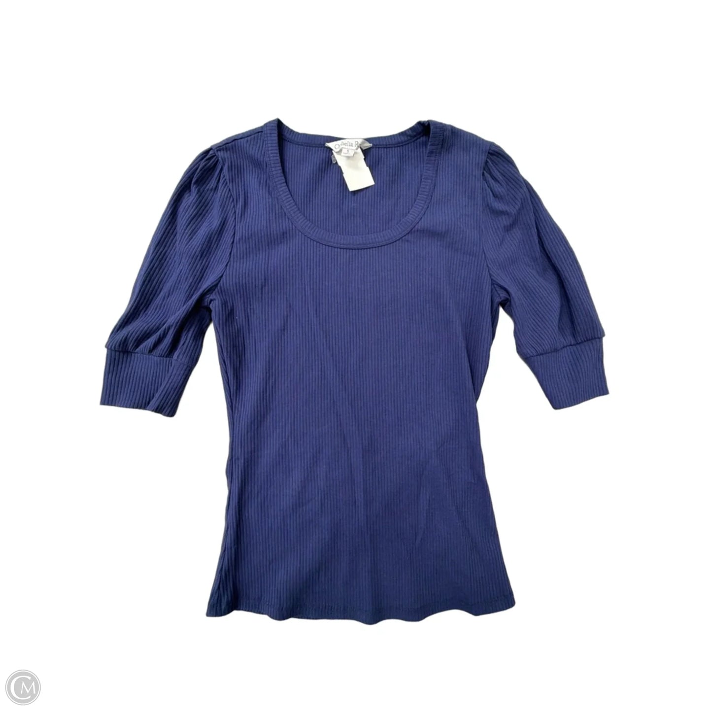 Top Short Sleeve By Ophelia Roe In Blue, Size: S