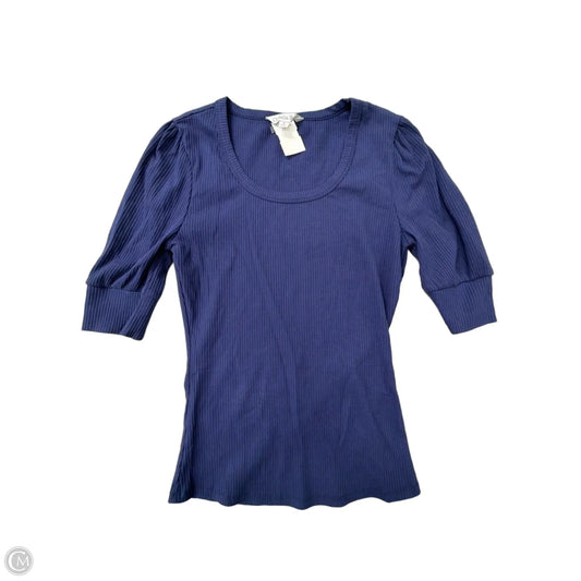 Top Short Sleeve By Ophelia Roe In Blue, Size: S