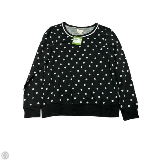 Top Long Sleeve Designer By Kate Spade In Polkadot Pattern, Size: M