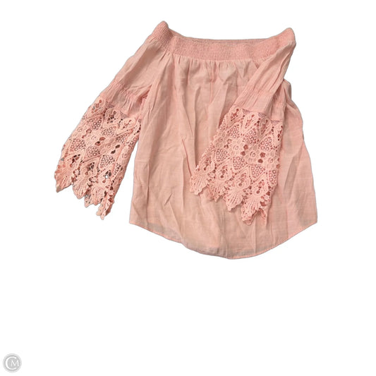 Top Long Sleeve By Camille &Co. In Pink, Size: M
