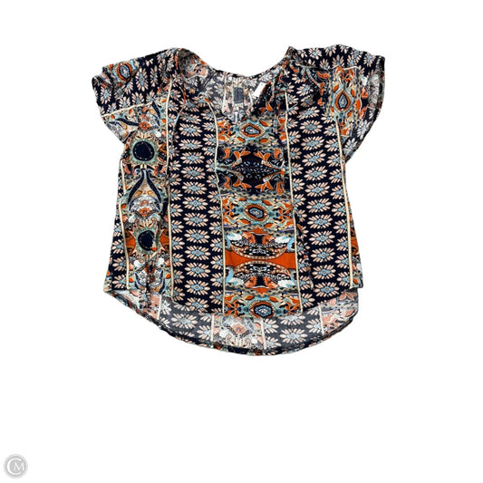 Top Short Sleeve By Clothes Mentor In Multi-colored, Size: L