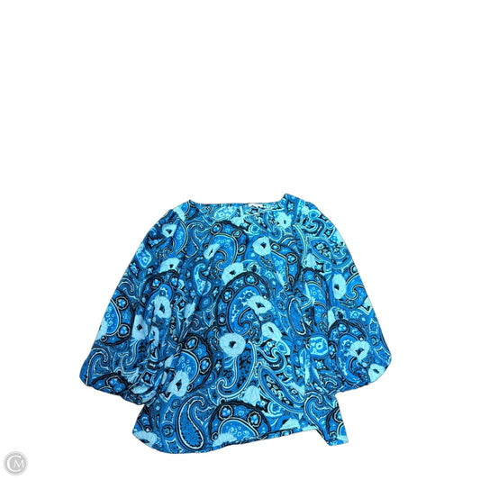 Top Long Sleeve By Talbots In Blue, Size: Lp