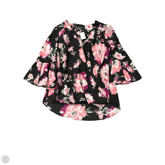 Top Long Sleeve By Inc In Floral Print, Size: M