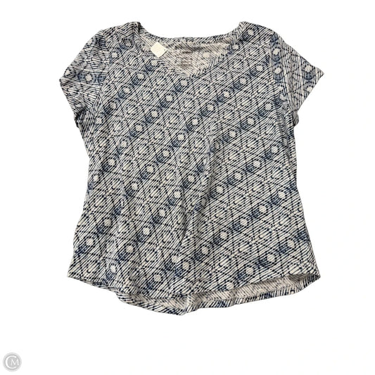 Top Short Sleeve By Sonoma In Blue, Size: Xl