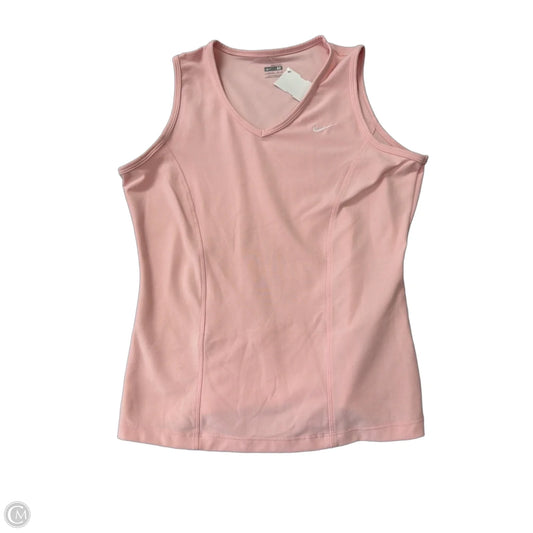 Athletic Tank Top By Nike In Pink, Size: M