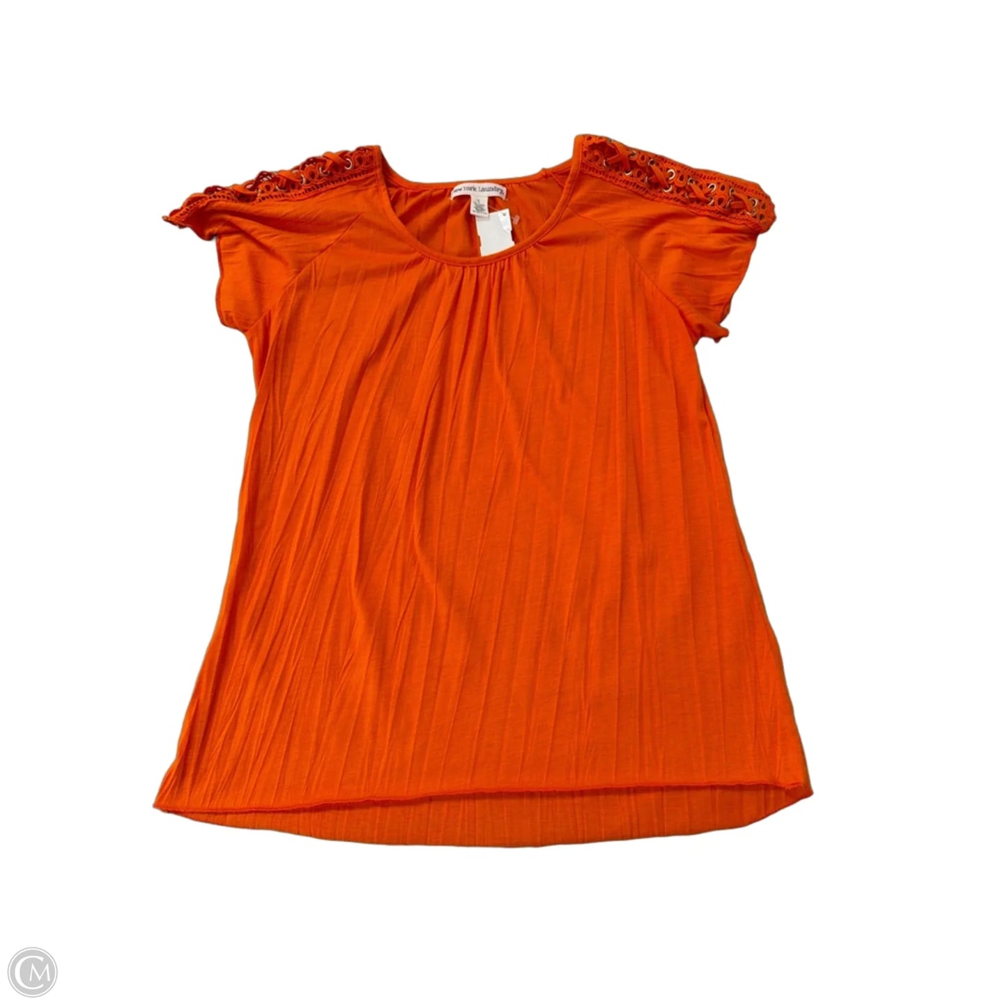 Top Short Sleeve By New York Laundry In Orange, Size: S