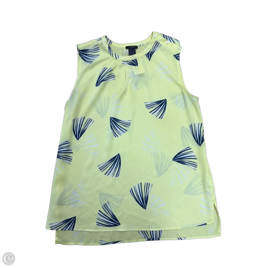 Top Sleeveless By Ann Taylor In Yellow, Size: S