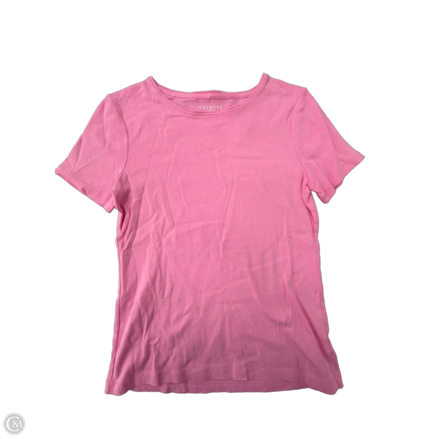 Top Short Sleeve Basic By Talbots In Pink, Size: S