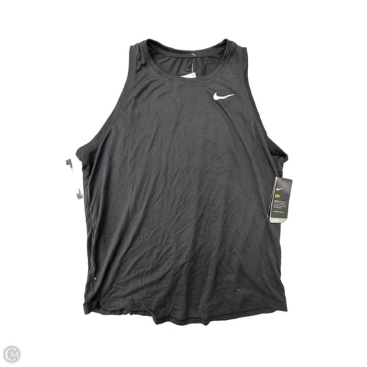 Athletic Tank Top By Nike In Black, Size: Xl