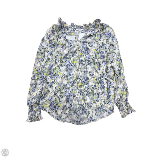 Top Long Sleeve By Maurices In Floral Print, Size: M