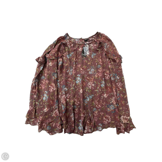 Top Long Sleeve By Torrid In Floral Print, Size: 2x