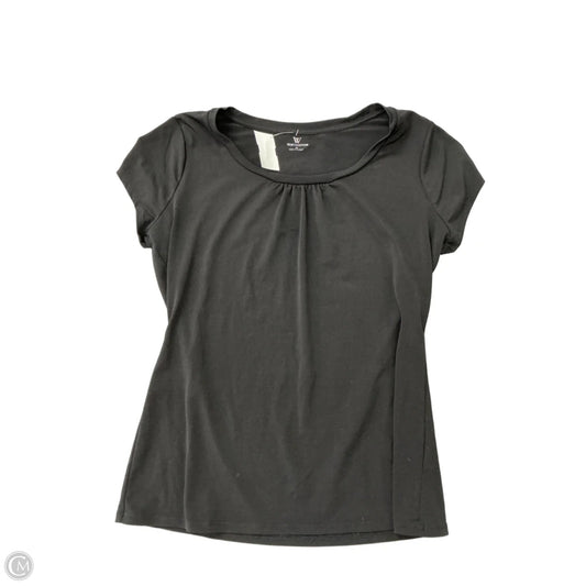 Top Short Sleeve By Worthington In Black, Size: M