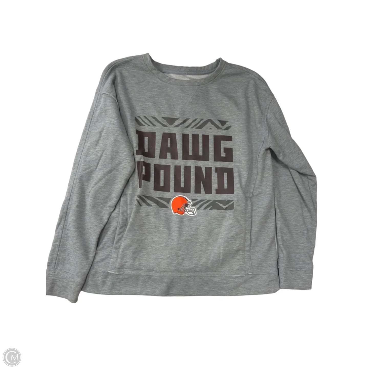Athletic Sweatshirt Crewneck By Clothes Mentor In Grey, Size: S