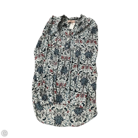 Top Long Sleeve By Philosophy In Floral Print, Size: M