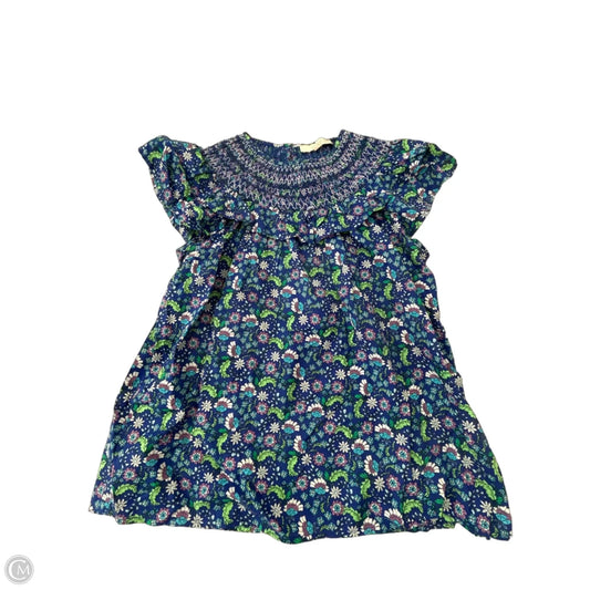 Top Short Sleeve By Loft In Floral Print, Size: M