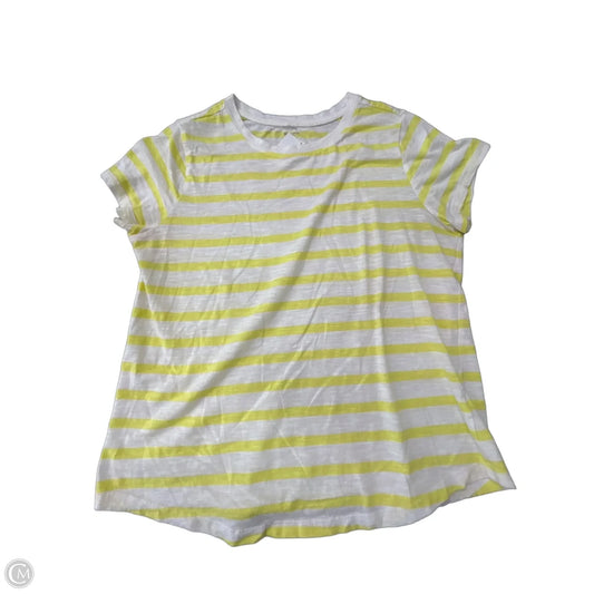 Top Short Sleeve By Sonoma In Striped Pattern, Size: M