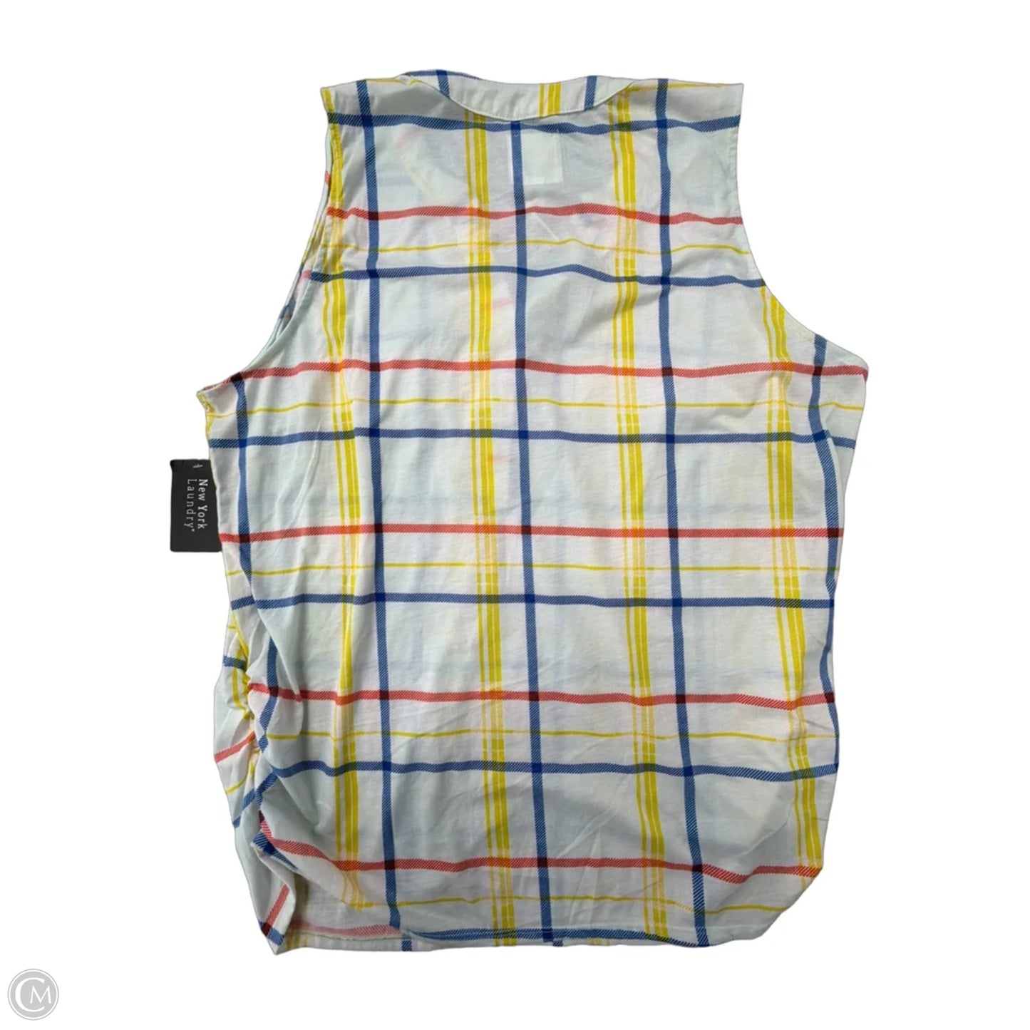 Top Sleeveless By New York Laundry In Plaid Pattern, Size: 3x