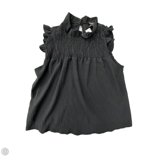Top Short Sleeve By Love In Black, Size: 1x