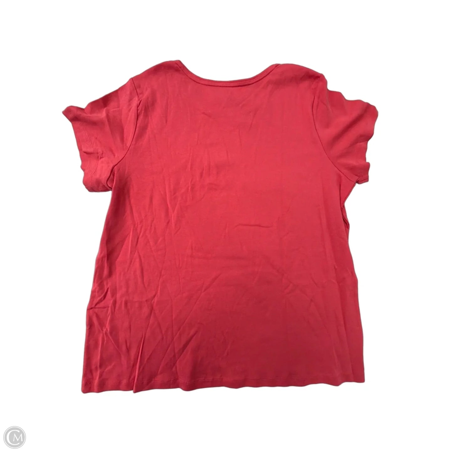 Top Short Sleeve Basic By St Johns Bay In Pink, Size: 2x
