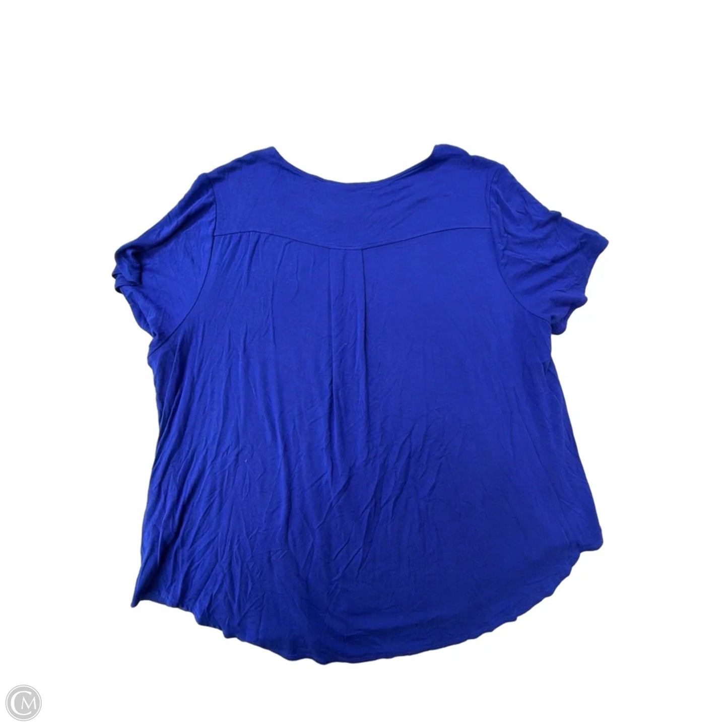 Top Short Sleeve Basic By Philosophy In Blue, Size: 3x